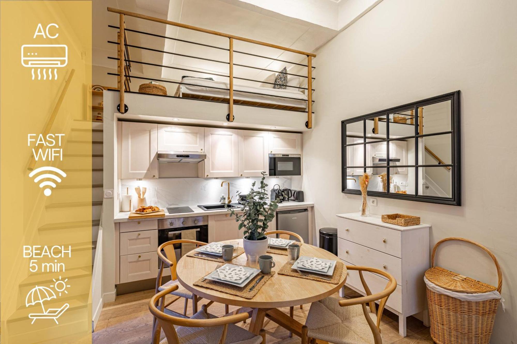 New!Chic Oasis Apt, Heart Of Nice, Family Friendly, Walking To The Beach! エクステリア 写真